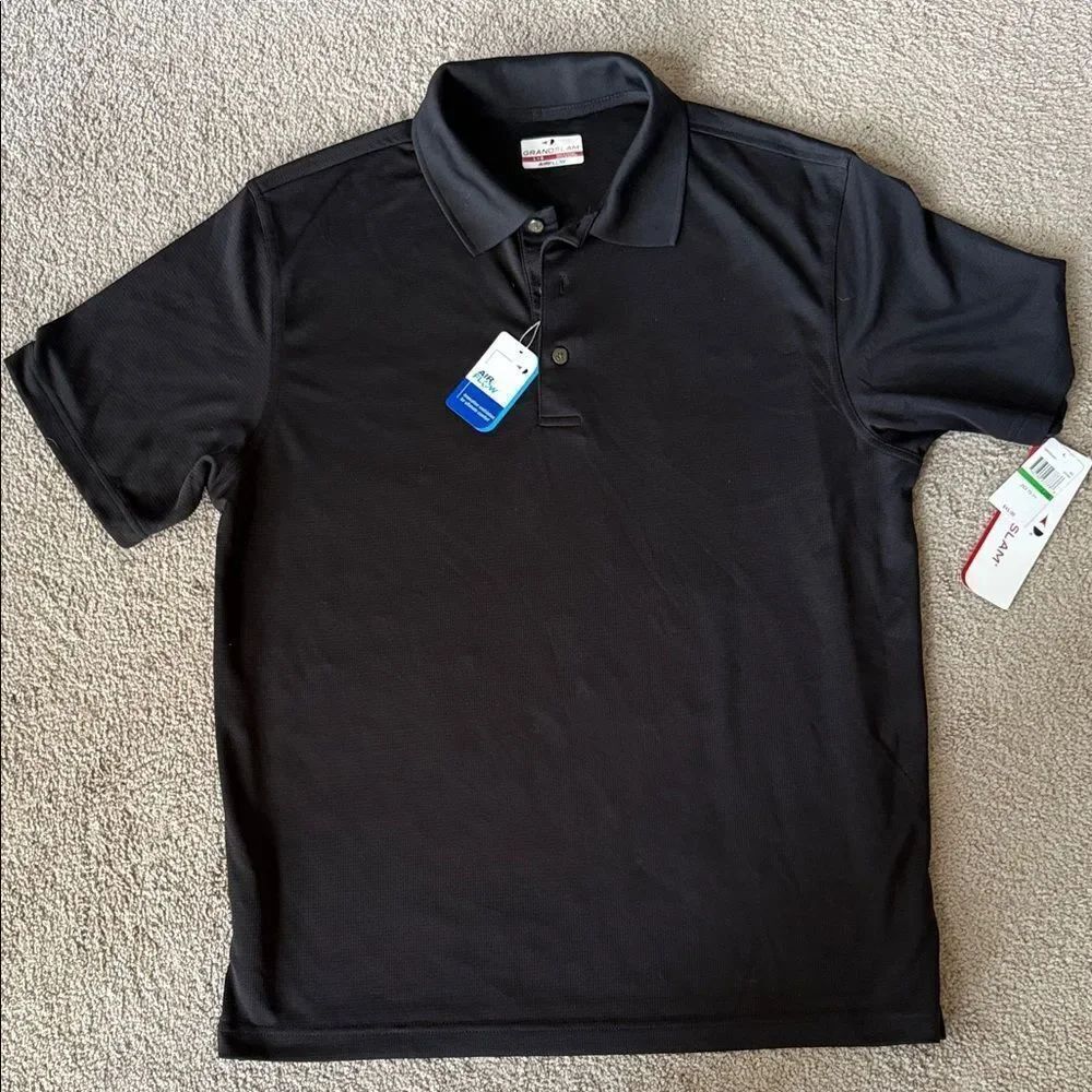 Grand Slam Airflow Men's Black Polo Shirt!